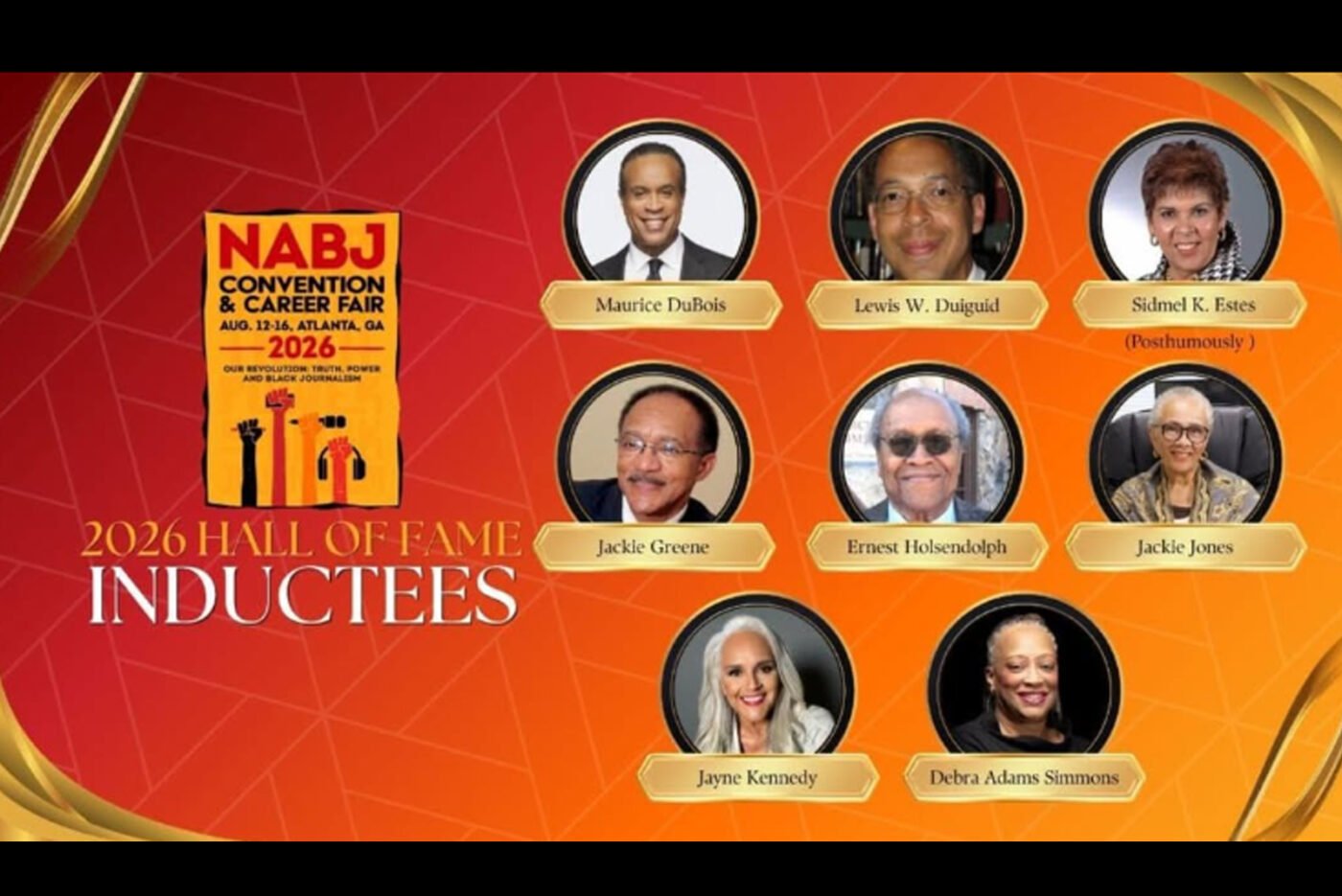 2026 NABJ Hall of Fame Inductees